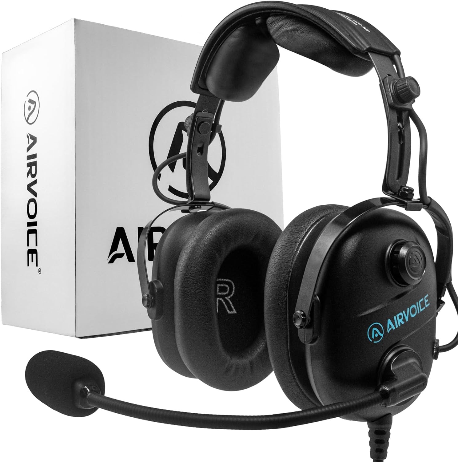 AIRVOICE Stereo Aviation Headset