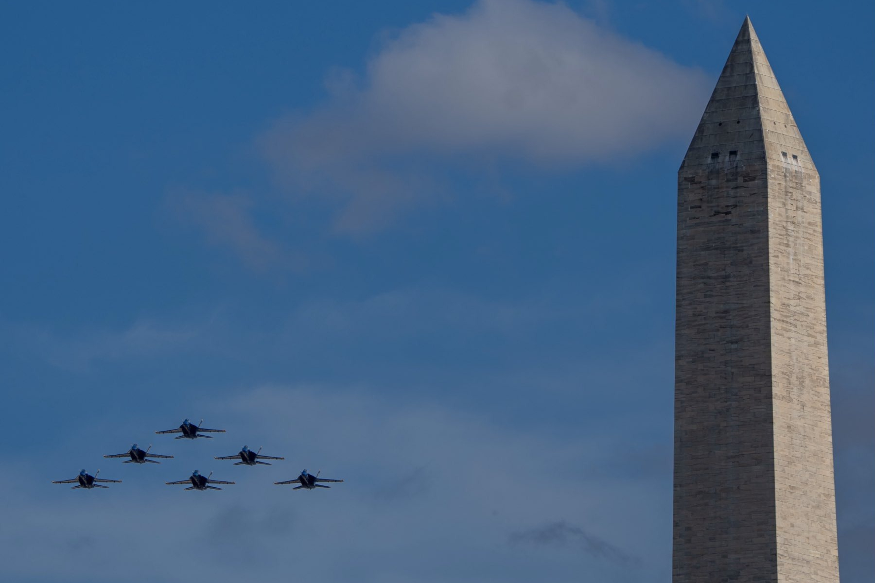 Blue Angels fly over Washington D.C. amid Government Shutdown