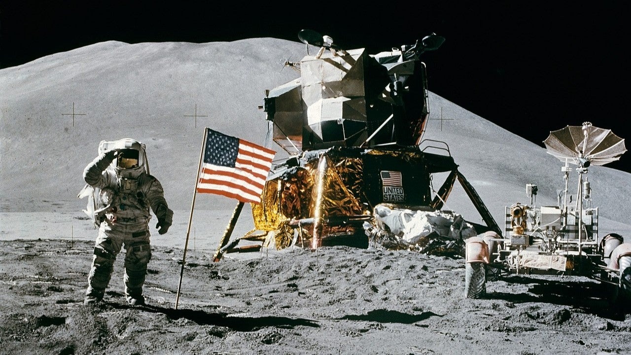 Moon landing photo